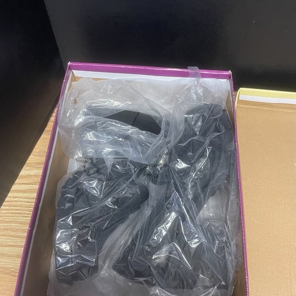 Chunky Loafers Size 6.5 Women's Vintage Y2K Soda Black Heels #3221 - Picture 9 of 12